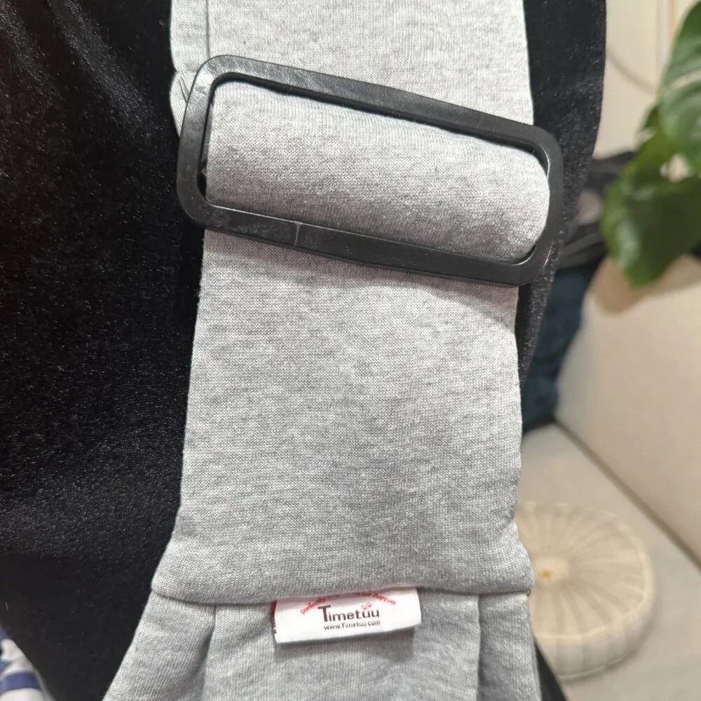 TIMETUU Pet Gear: Reversible Cross-Body Pet Sling Pet Carrier, Grey/Blue Stripe
